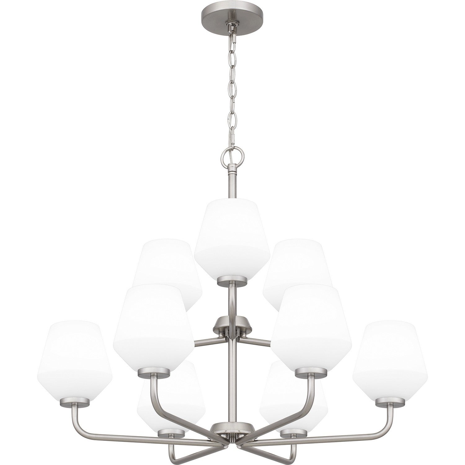 Quoizel - NIE5028BN - Nine Light Chandelier - Nielson - Brushed Nickel