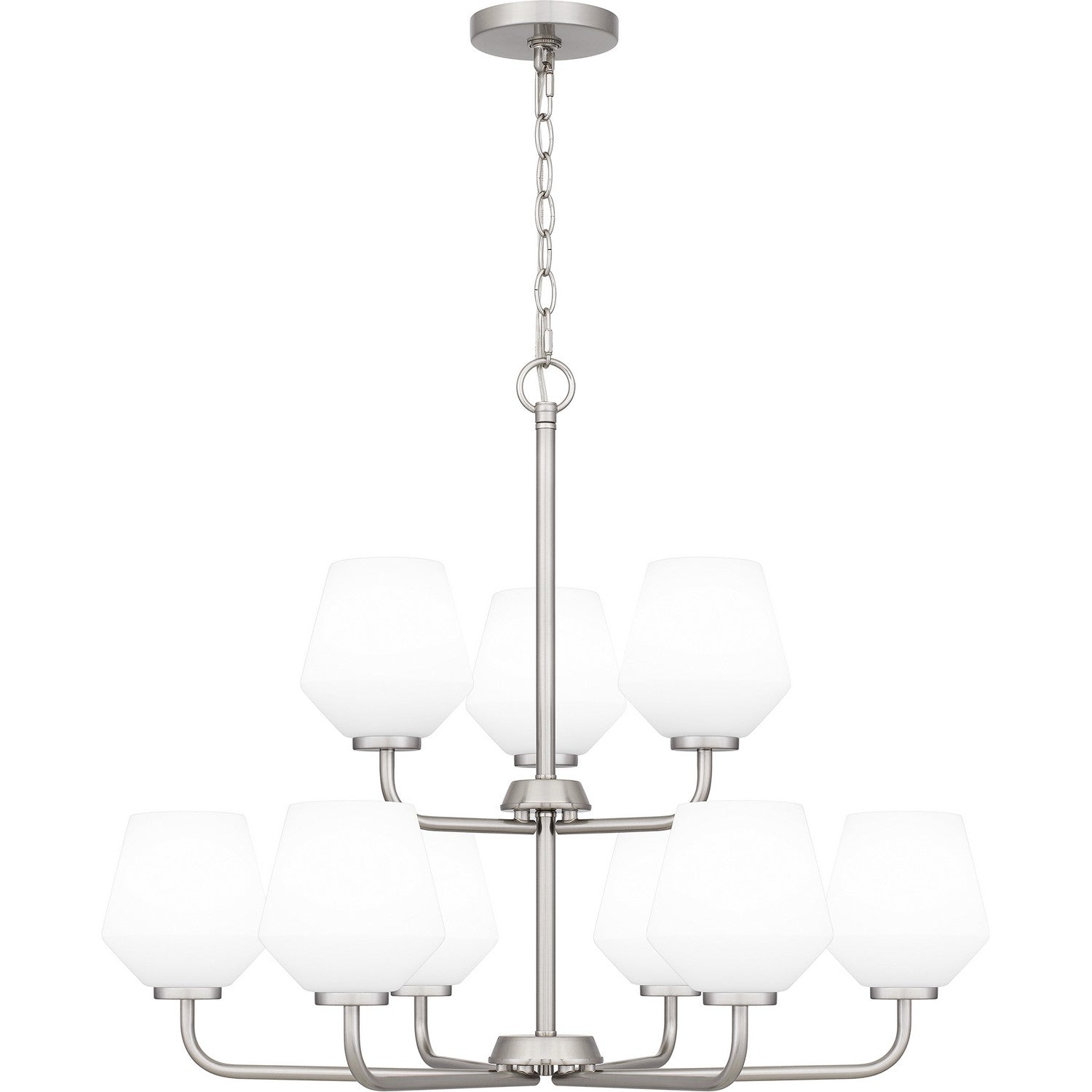 Quoizel - NIE5028BN - Nine Light Chandelier - Nielson - Brushed Nickel