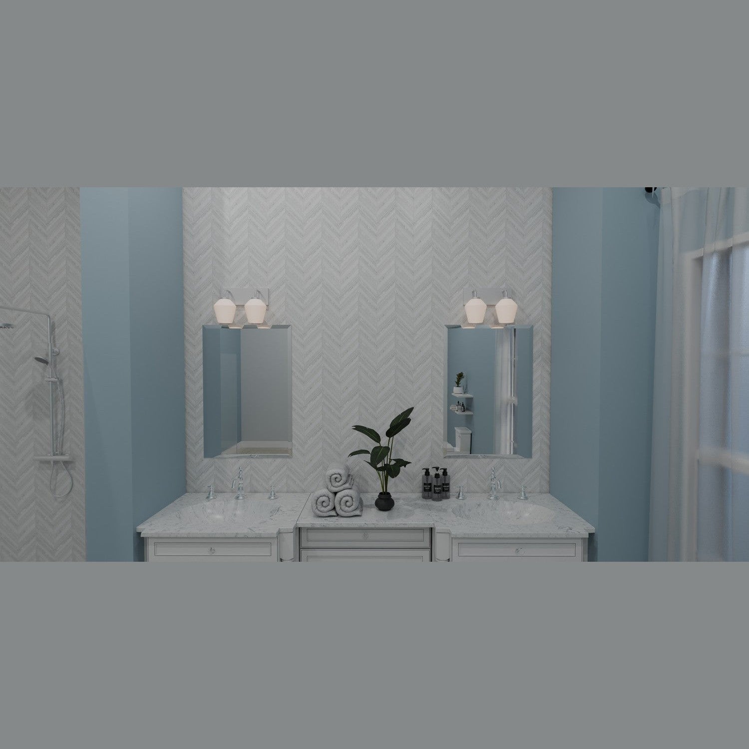 Quoizel - NIE8613BN - Two Light Bath - Nielson - Brushed Nickel