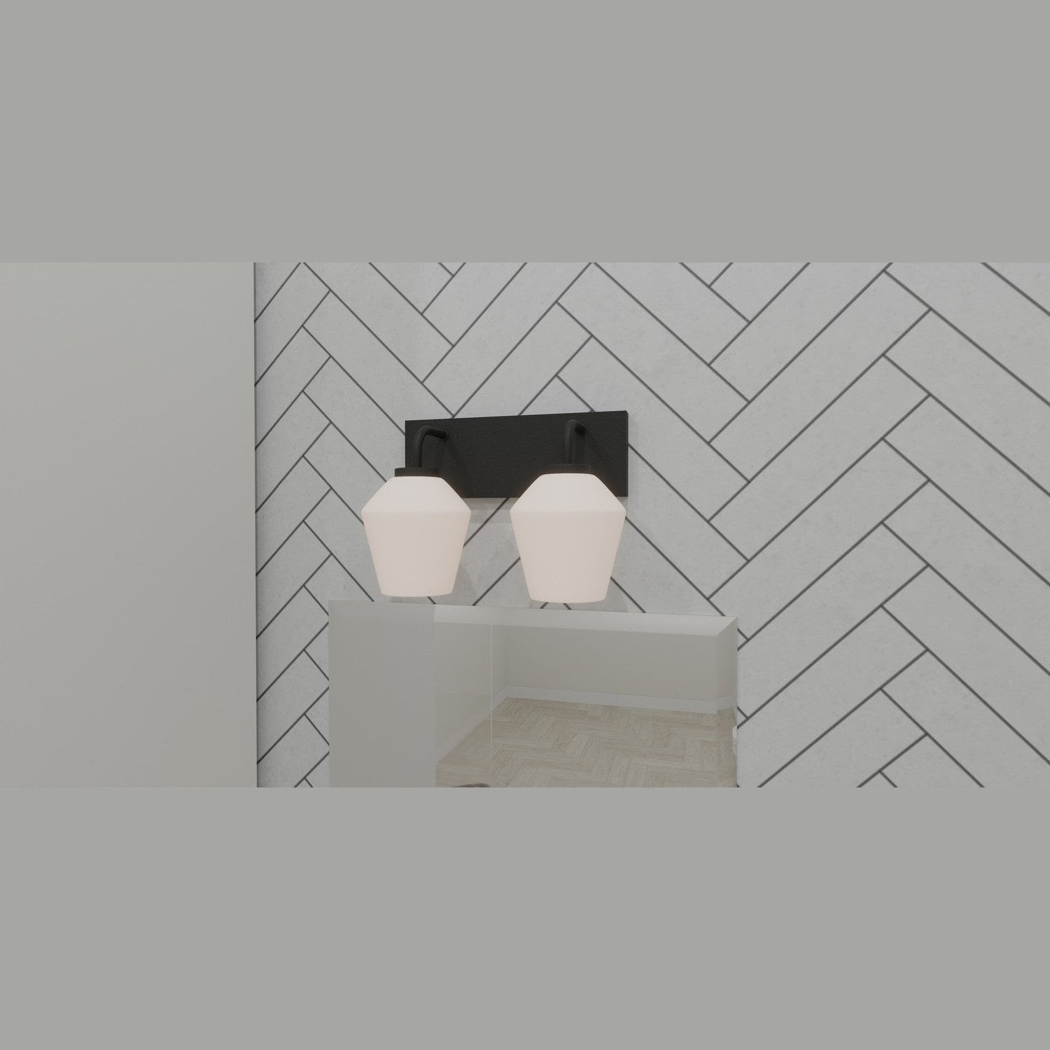 Quoizel - NIE8613MBK - Two Light Bath - Nielson - Matte Black