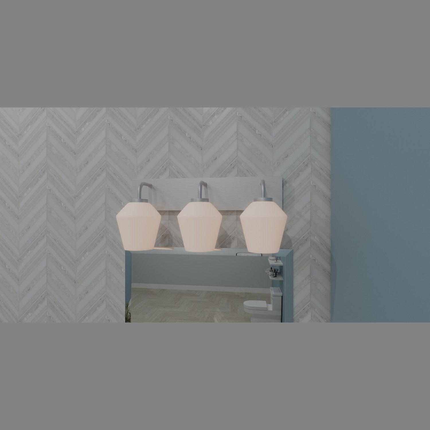 Quoizel - NIE8621BN - Three Light Bath - Nielson - Brushed Nickel