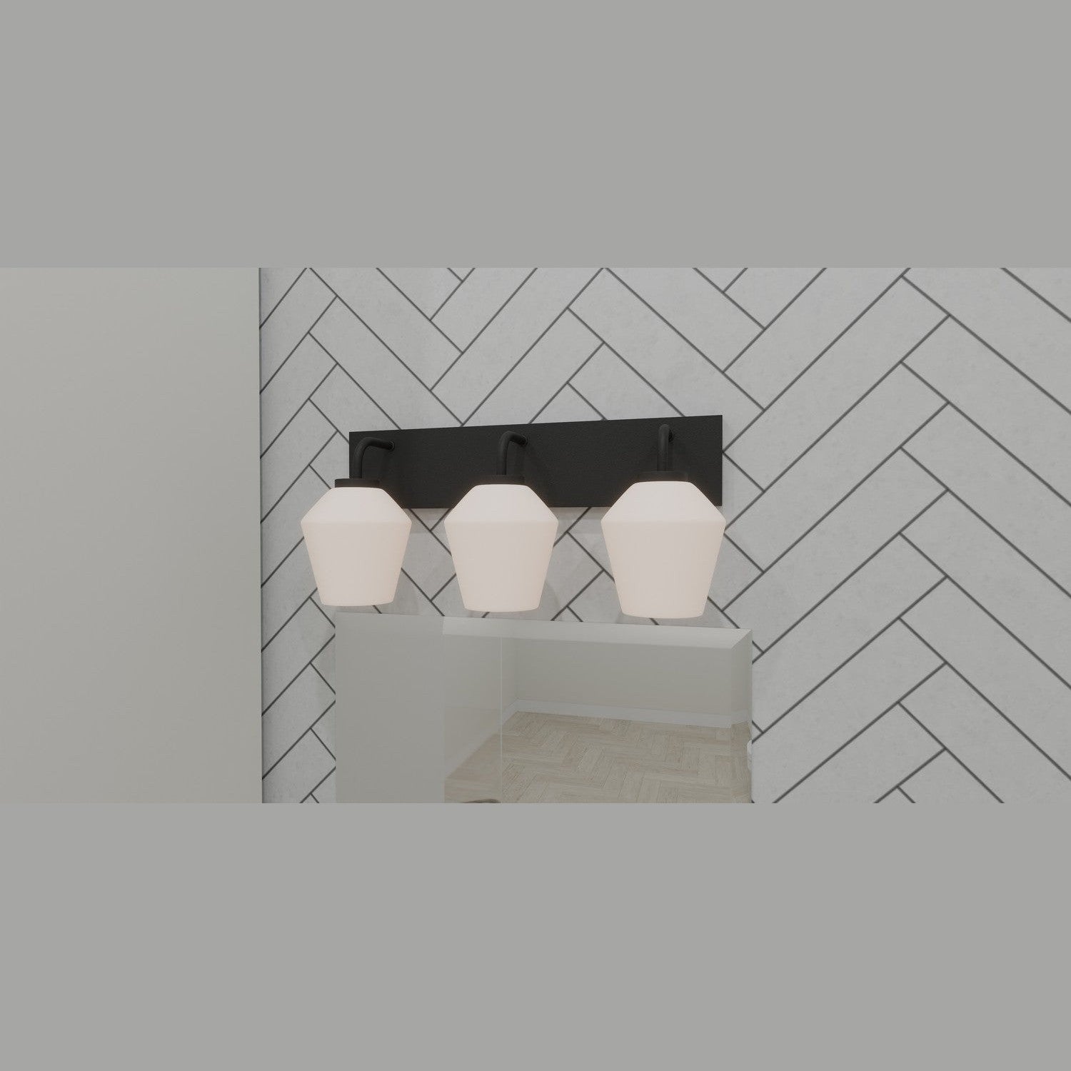 Quoizel - NIE8621MBK - Three Light Bath - Nielson - Matte Black