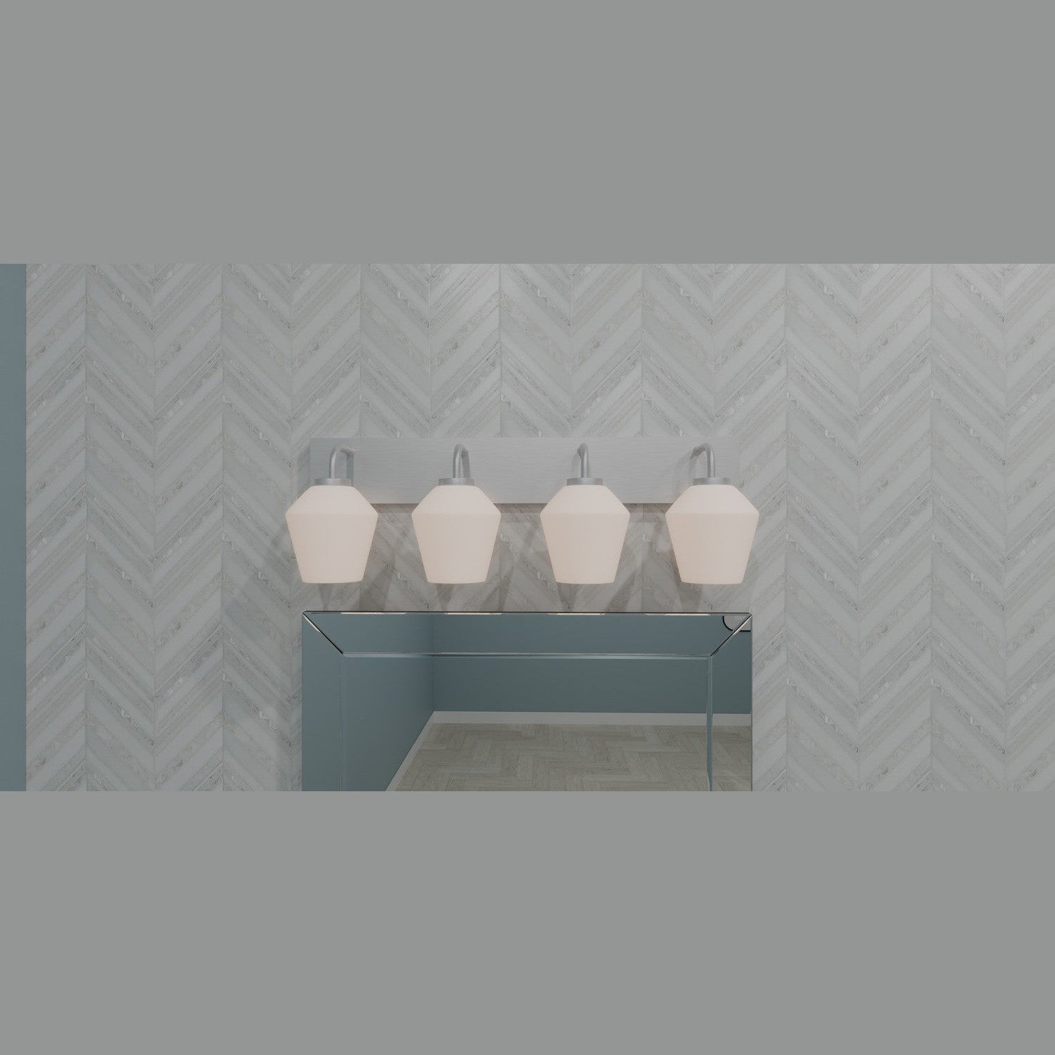 Quoizel - NIE8629BN - Four Light Bath - Nielson - Brushed Nickel