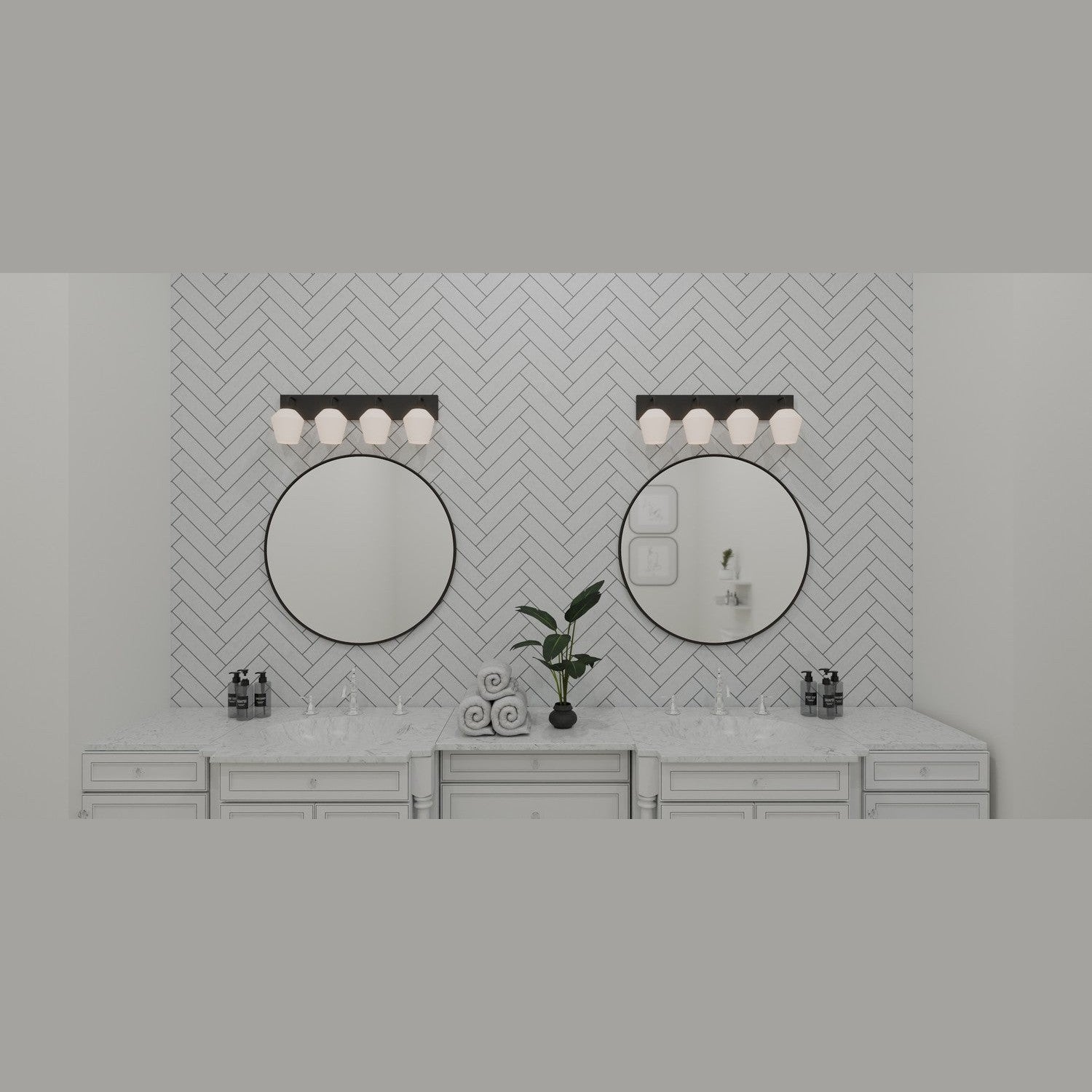 Quoizel - NIE8629MBK - Four Light Bath - Nielson - Matte Black