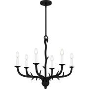 Quoizel - OAK5025EK - Six Light Chandelier - Oakley - Earth Black
