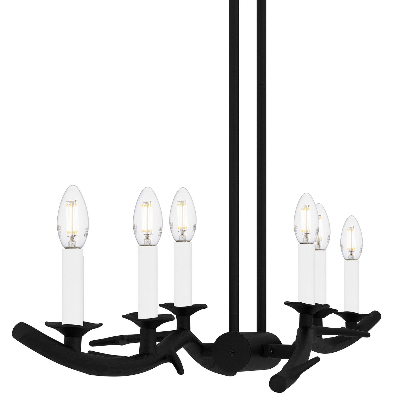 Quoizel - OAK644EK - Six Light Linear Chandelier - Oakley - Earth Black