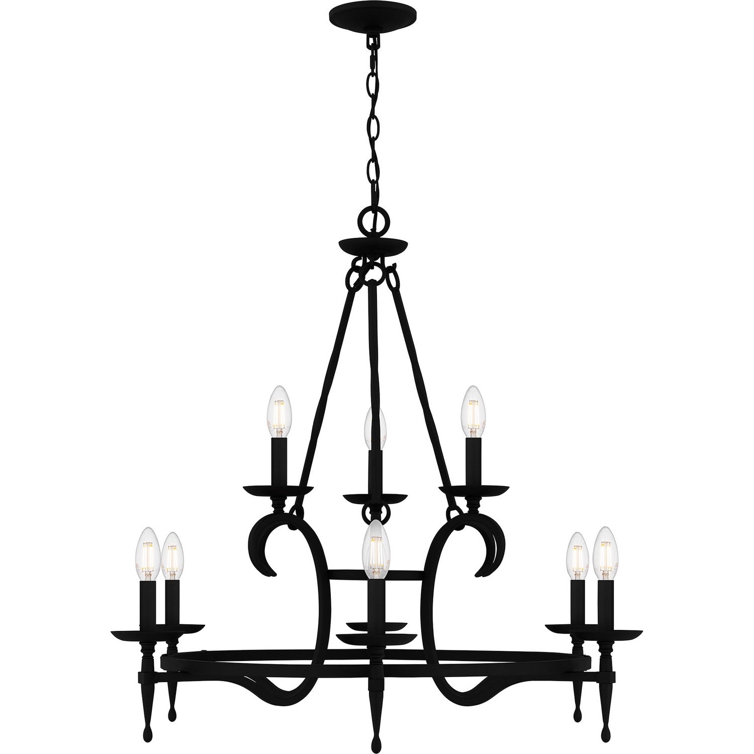 Quoizel - OCA5032EK - Nine Light Chandelier - Octavia - Earth Black