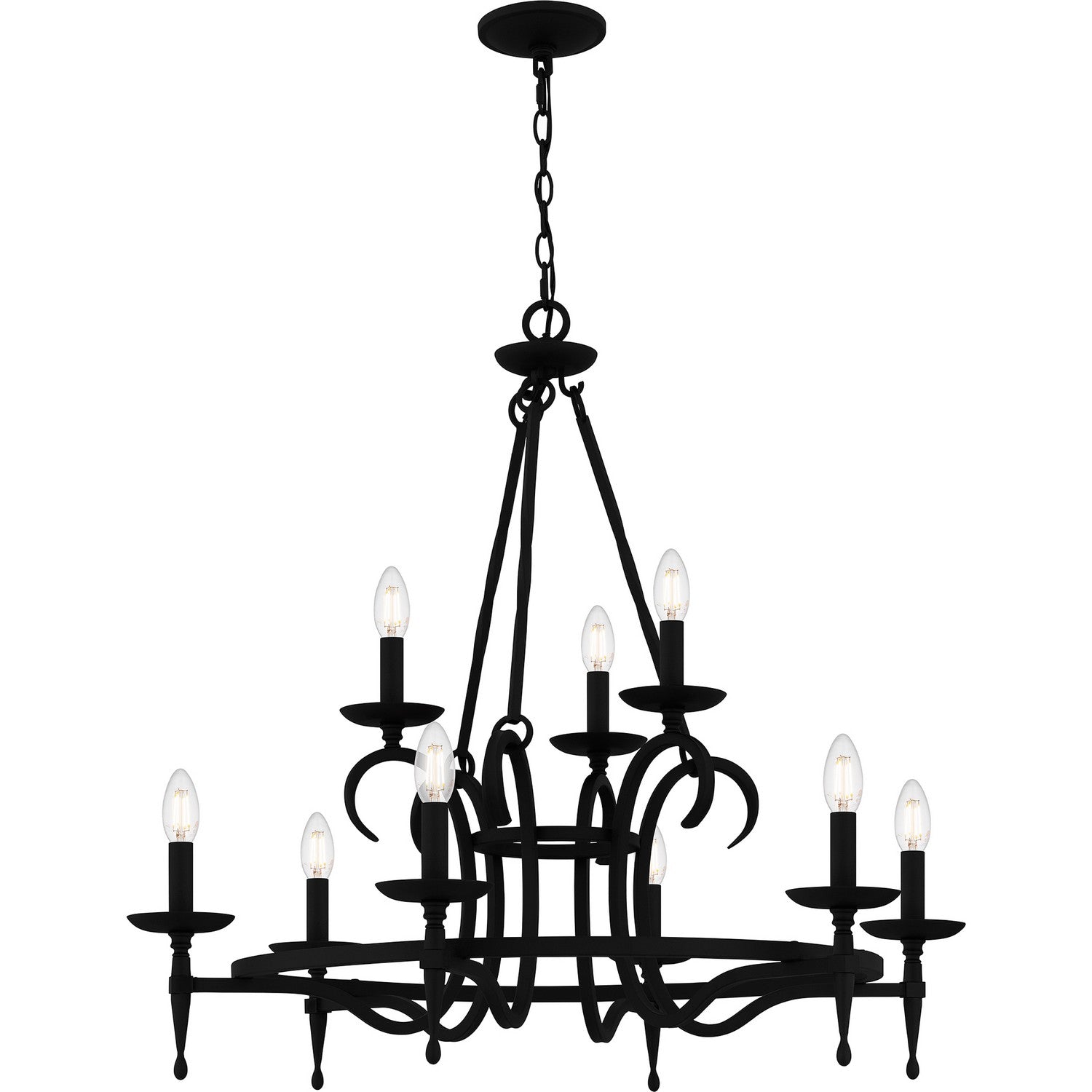 Quoizel - OCA5032EK - Nine Light Chandelier - Octavia - Earth Black