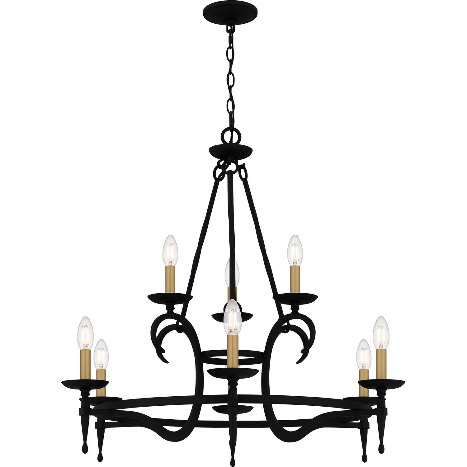 Quoizel - OCA5032EK - Nine Light Chandelier - Octavia - Earth Black