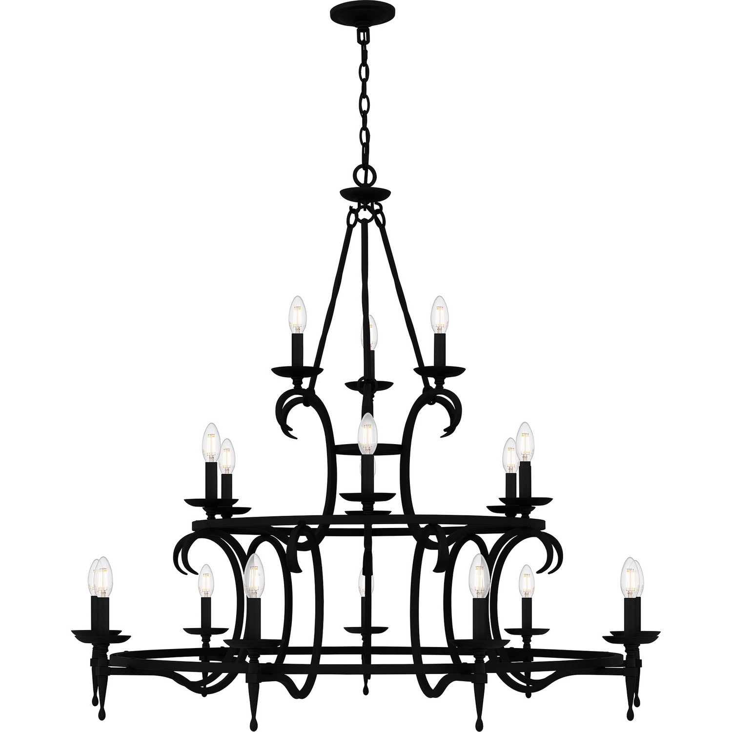 Quoizel - OCA5046EK - 18 Light Chandelier - Octavia - Earth Black