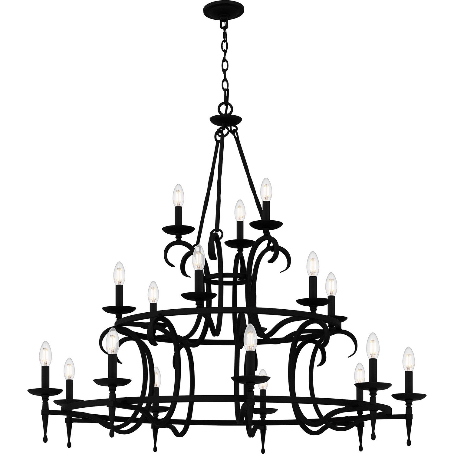 Quoizel - OCA5046EK - 18 Light Chandelier - Octavia - Earth Black