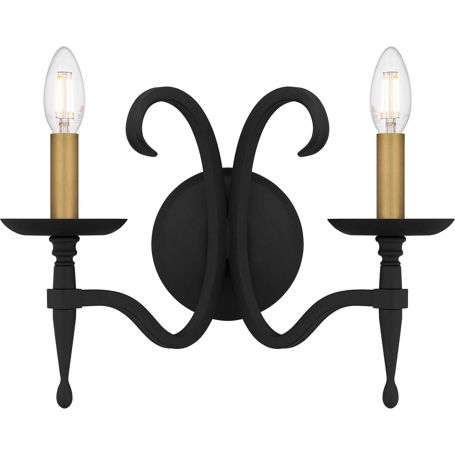 Quoizel - OCA8714EK - Two Light Wall Sconce - Octavia - Earth Black