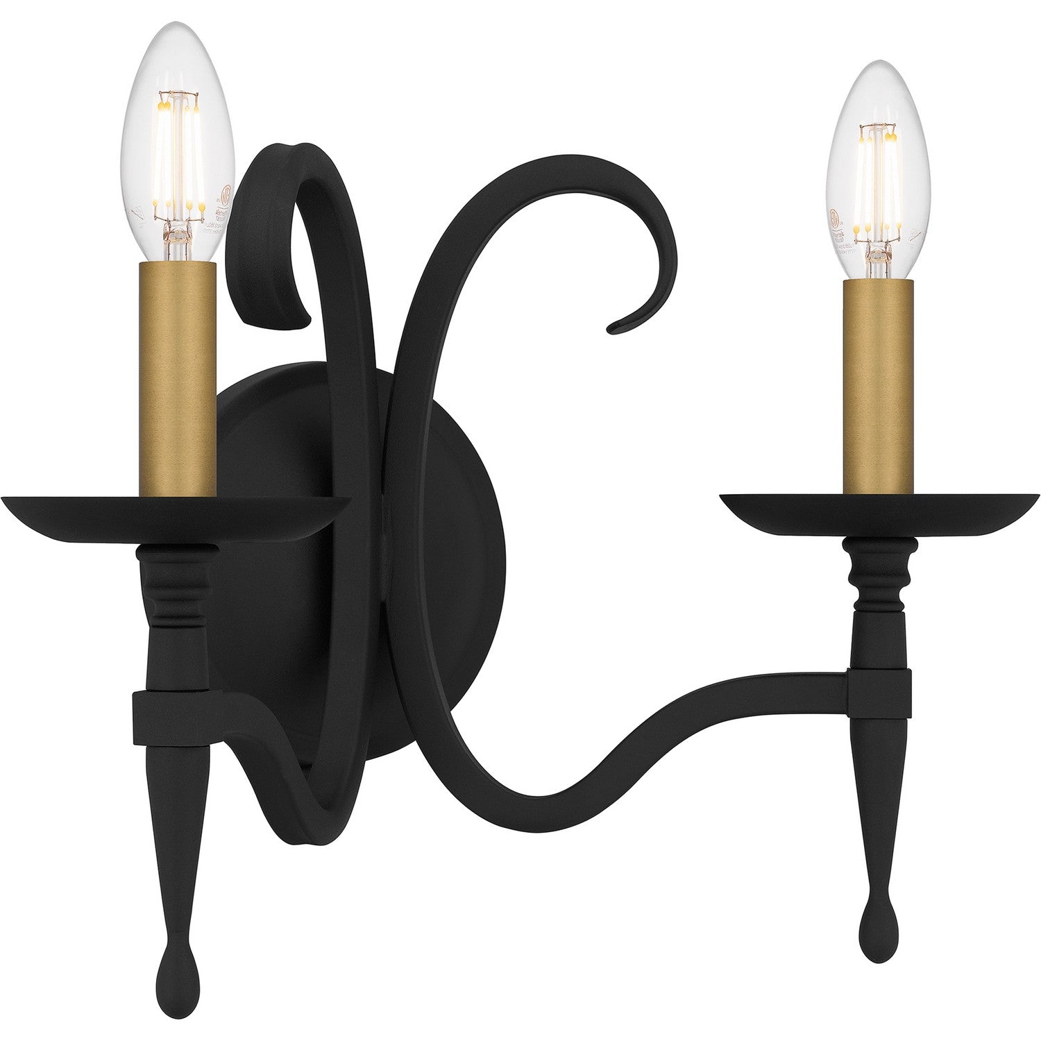 Quoizel - OCA8714EK - Two Light Wall Sconce - Octavia - Earth Black