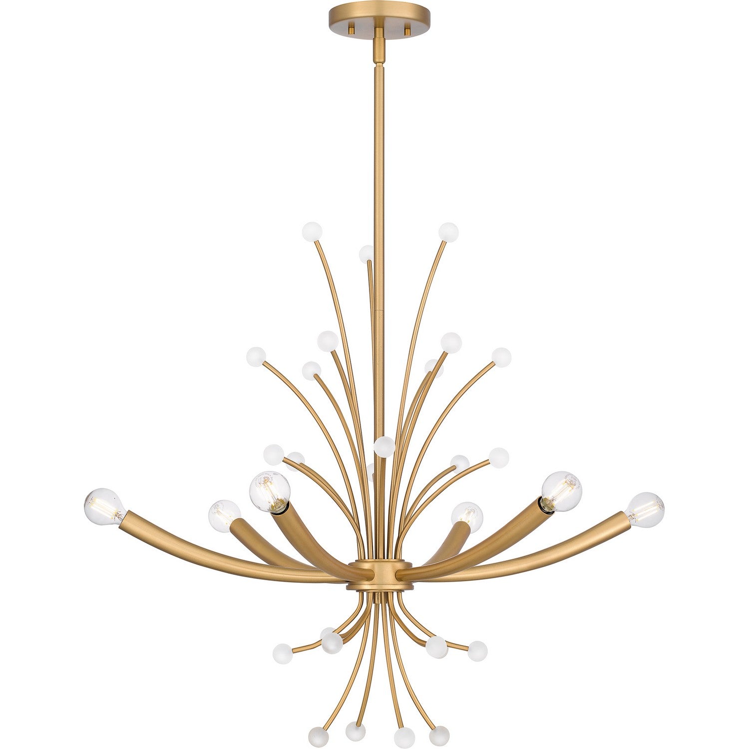 Quoizel - PCKIE5029BWS - Six Light Chandelier - Kiera - Brushed Weathered Brass
