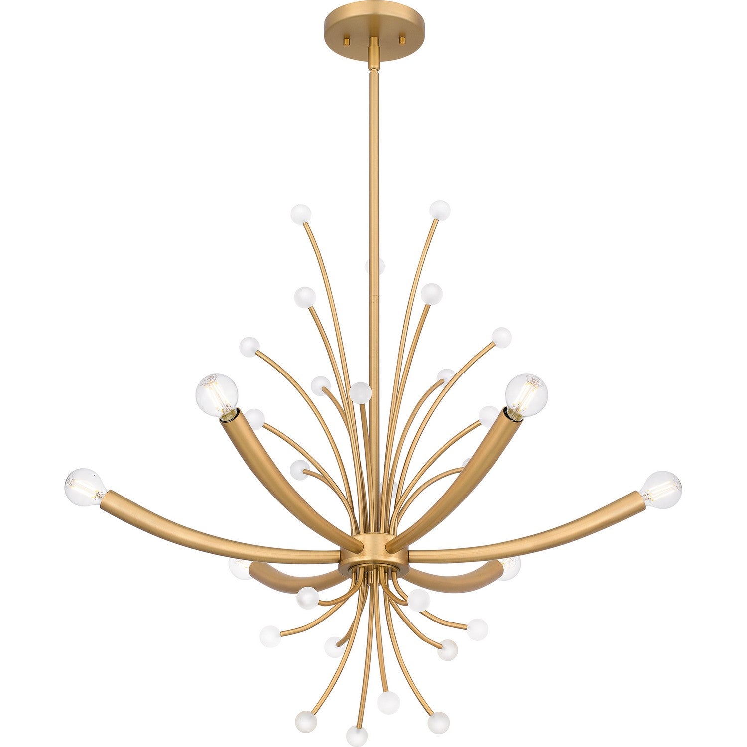 Quoizel - PCKIE5029BWS - Six Light Chandelier - Kiera - Brushed Weathered Brass
