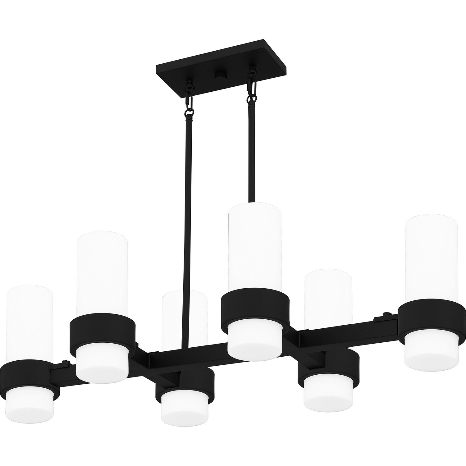 Quoizel - PCKIM636MBK - Six Light Linear Chandelier - Kimora - Matte Black