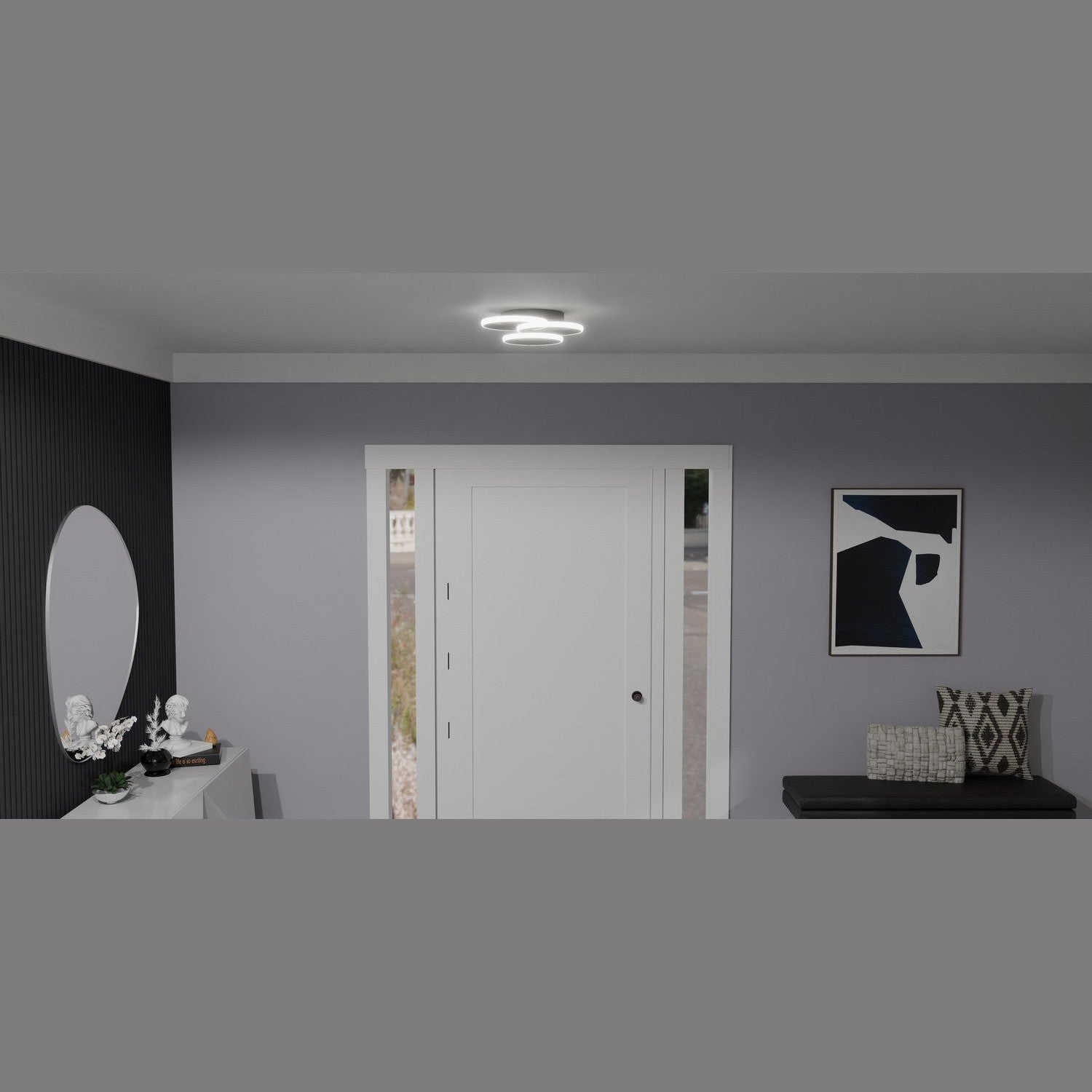 Quoizel - PCMON1616MBK - LED Flush Mount - Moonan - Matte Black
