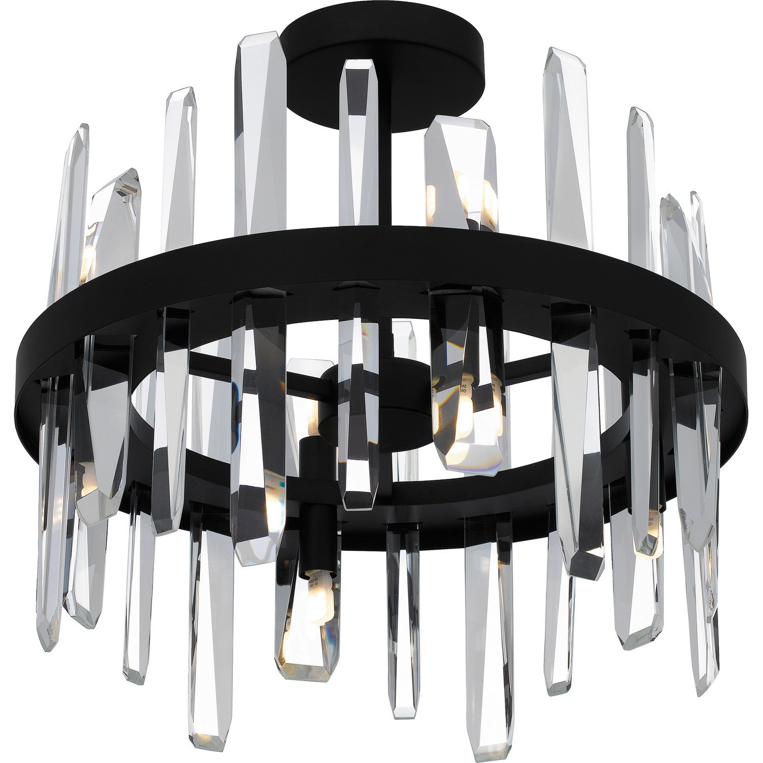 Quoizel - PCRGL1716MBK - Eight Light Semi Flush Mount - Regal - Matte Black