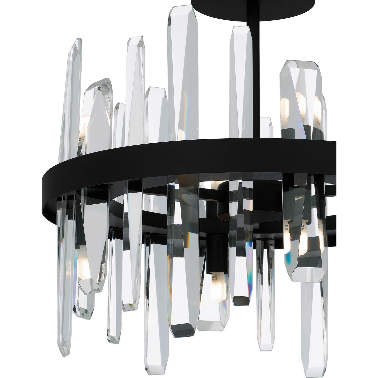 Quoizel - PCRGL1716MBK - Eight Light Semi Flush Mount - Regal - Matte Black
