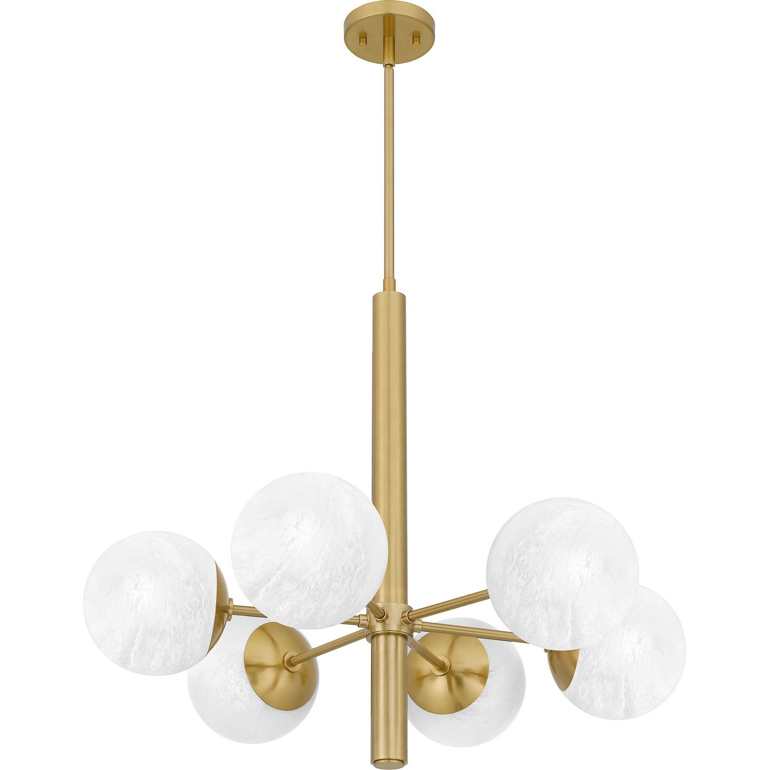 Quoizel - PCSEI5028AB - Six Light Chandelier - Solei - Aged Brass