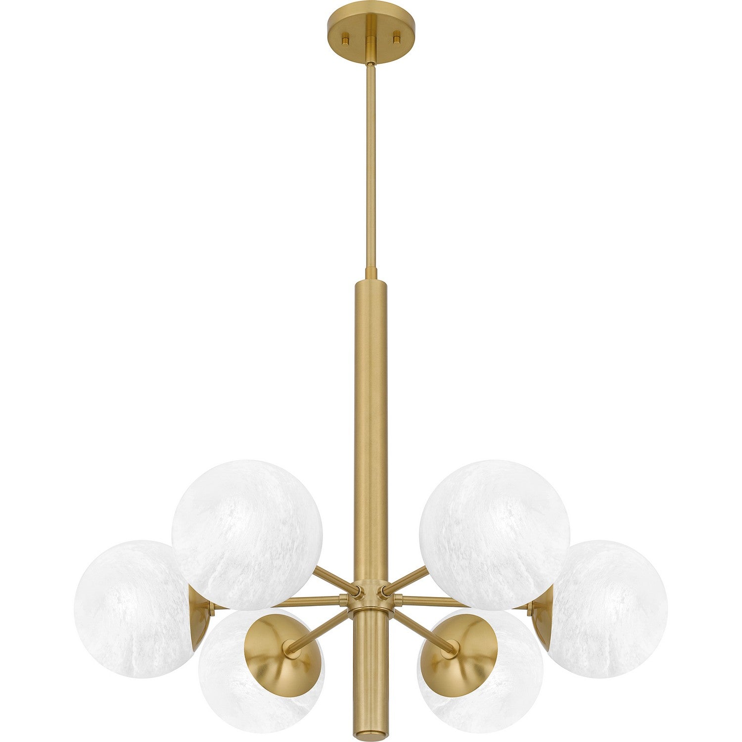 Quoizel - PCSEI5028AB - Six Light Chandelier - Solei - Aged Brass