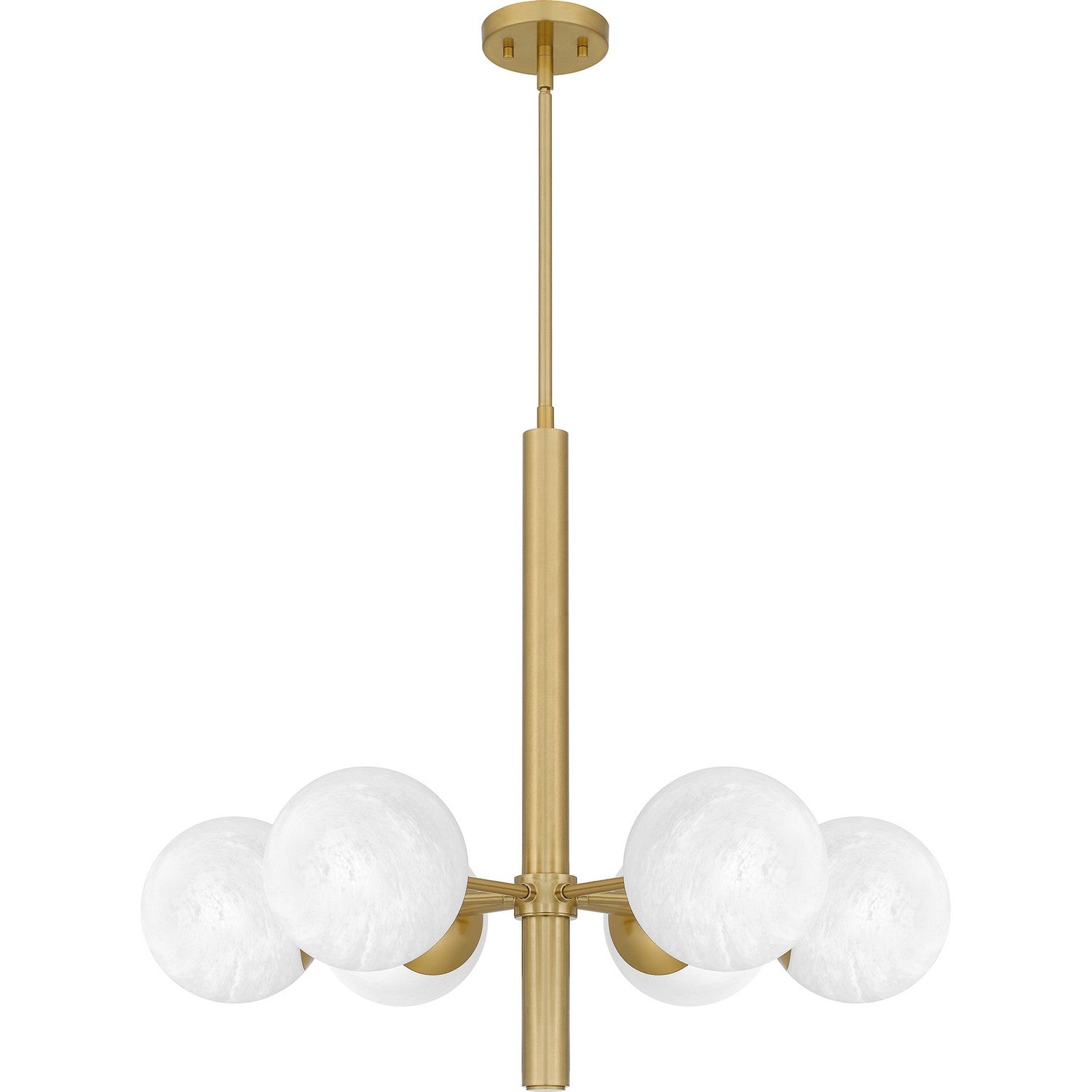 Quoizel - PCSEI5028AB - Six Light Chandelier - Solei - Aged Brass