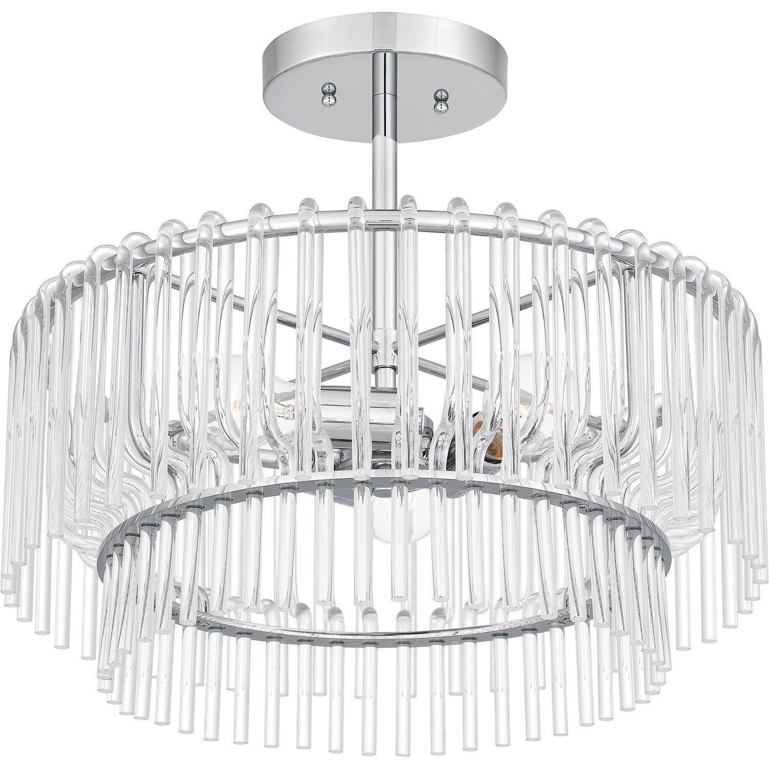 Quoizel - PCTAY1718C - Three Light Semi Flush Mount - Tayshia - Polished Chrome