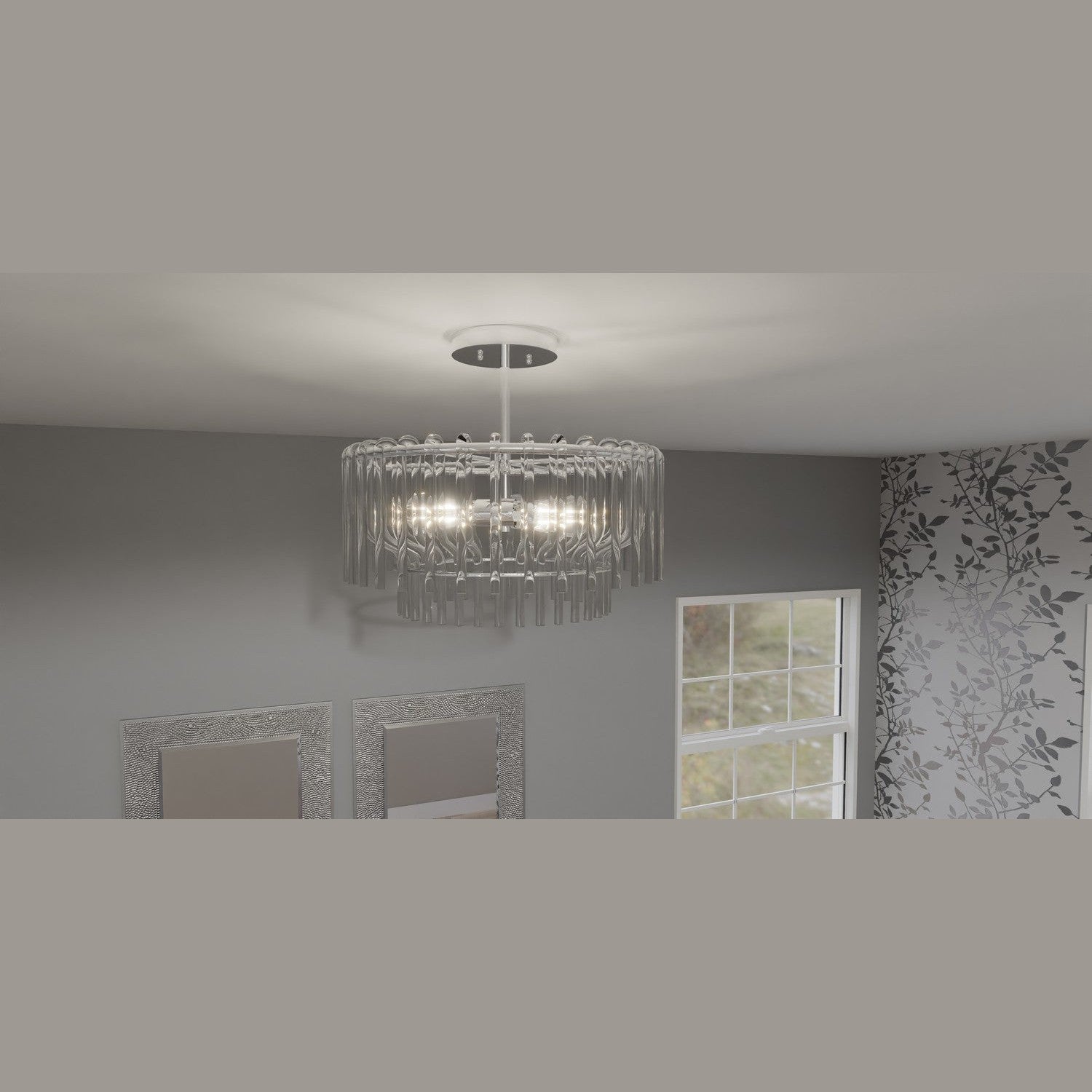Quoizel - PCTAY1718C - Three Light Semi Flush Mount - Tayshia - Polished Chrome
