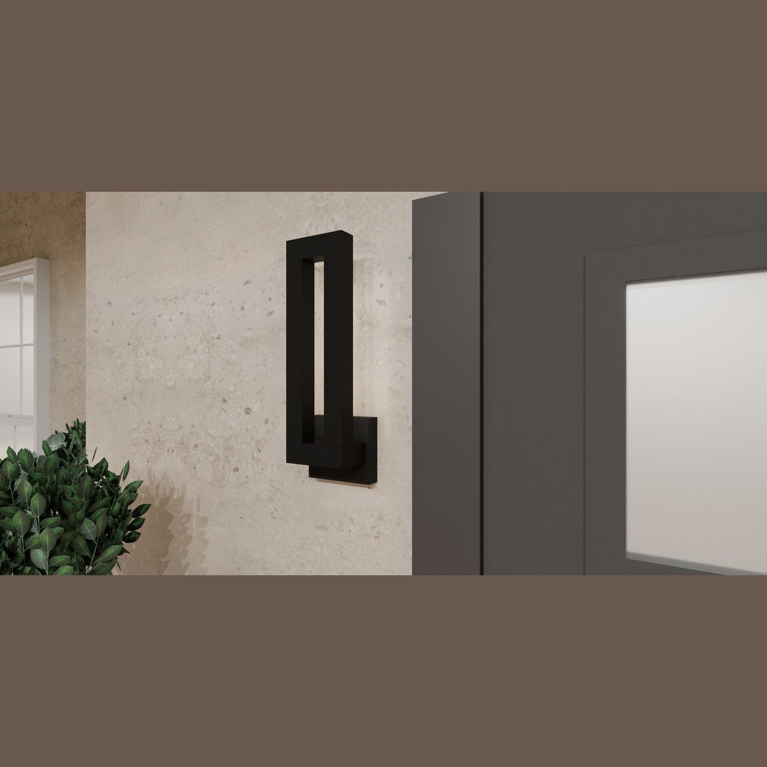 Quoizel - POM8405EK - LED Outdoor Wall Mount - Pompeii - Earth Black