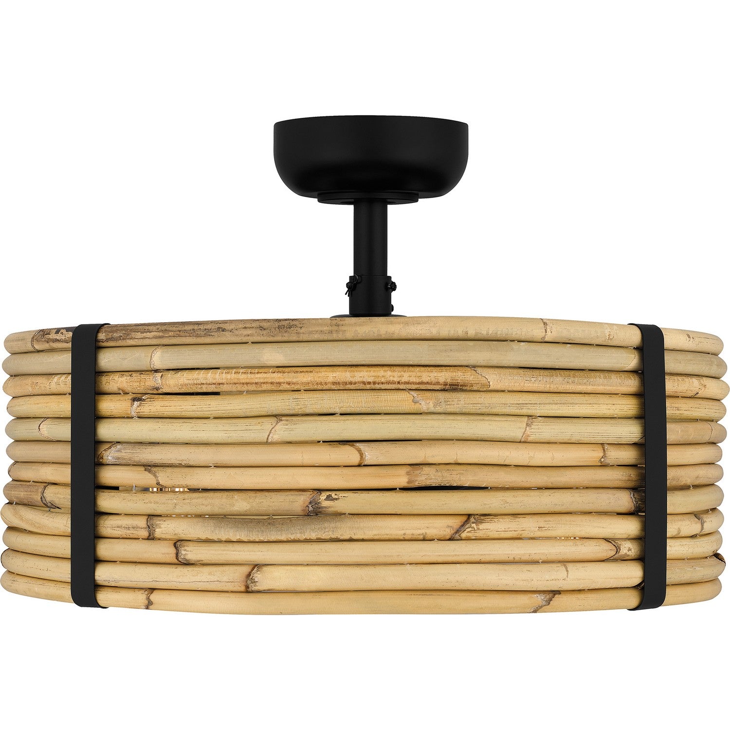 Quoizel - QFA6200MBK - Four Light Fandelier - Quoizel Fandelier - Matte Black