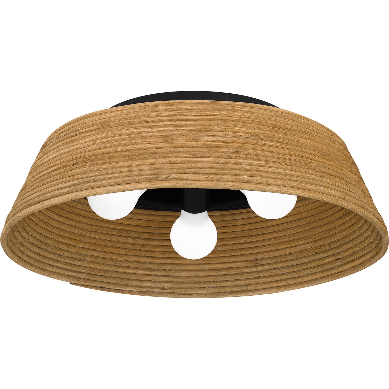 Quoizel - QFL6167MBK - Three Light Flush Mount - Quoizel Flush Mount - Matte Black