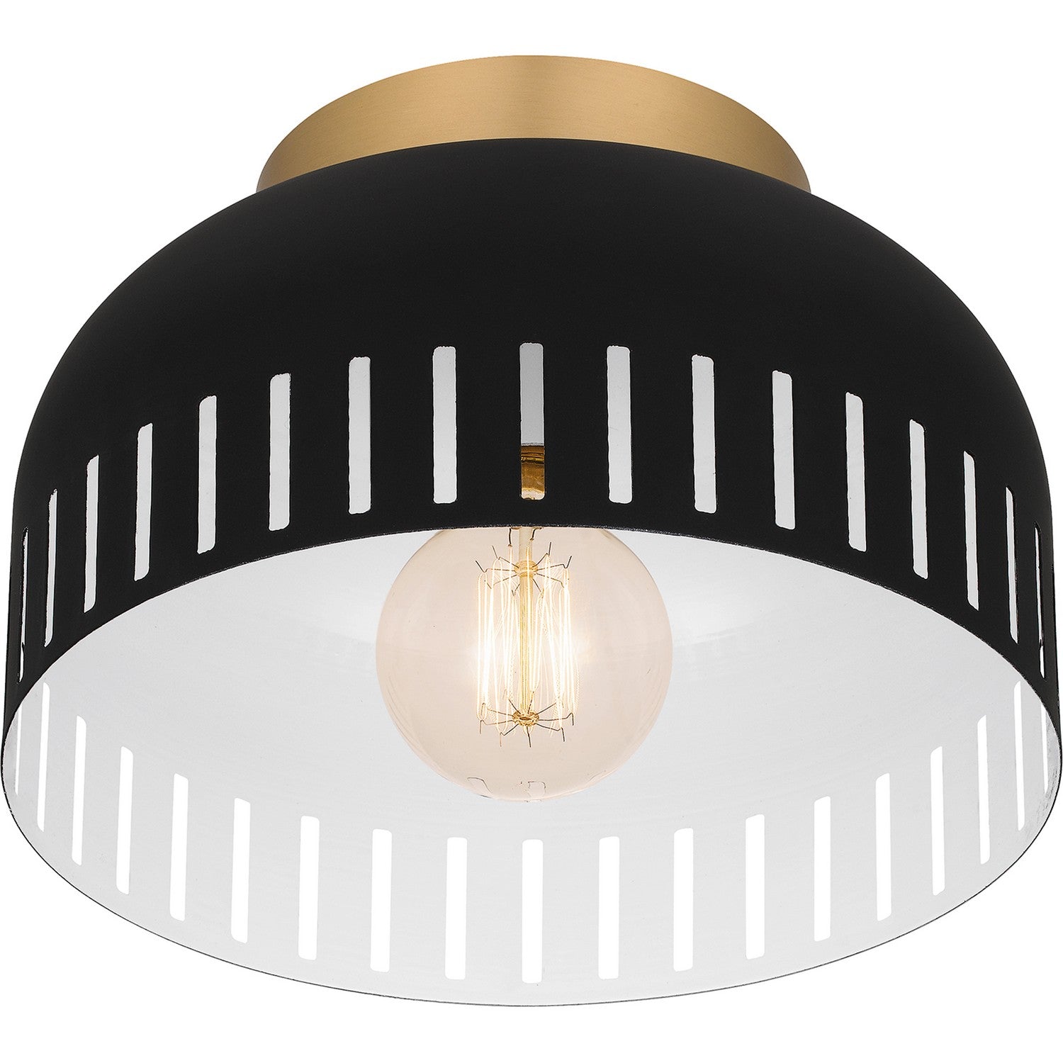 Quoizel - QFL6208MBK - One Light Flush Mount - Quoizel Flush Mount - Matte Black
