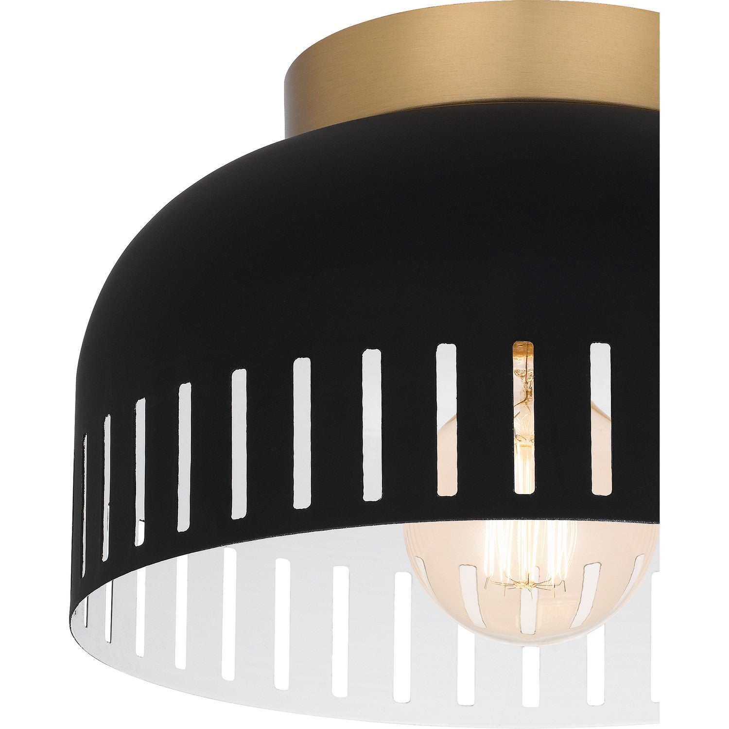 Quoizel - QFL6208MBK - One Light Flush Mount - Quoizel Flush Mount - Matte Black