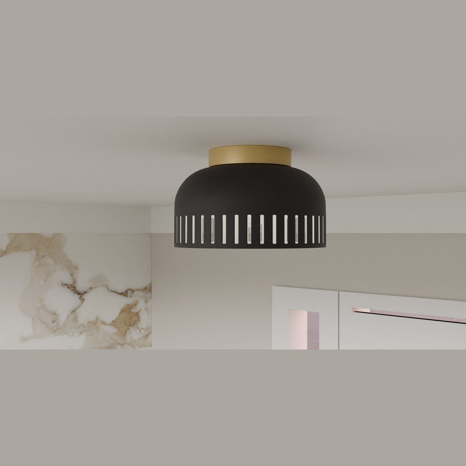 Quoizel - QFL6208MBK - One Light Flush Mount - Quoizel Flush Mount - Matte Black