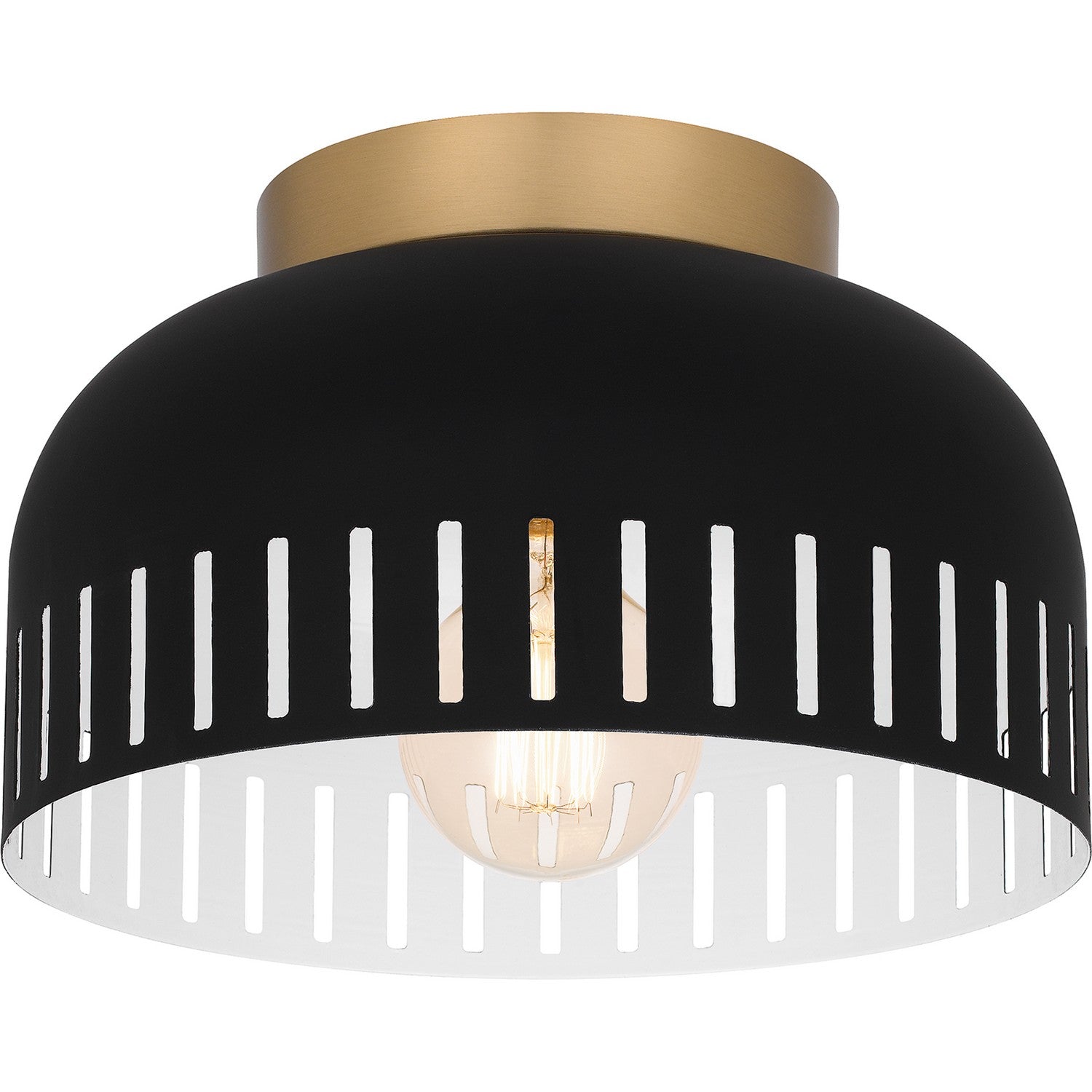 Quoizel - QFL6208MBK - One Light Flush Mount - Quoizel Flush Mount - Matte Black