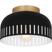 Quoizel - QFL6208MBK - One Light Flush Mount - Quoizel Flush Mount - Matte Black