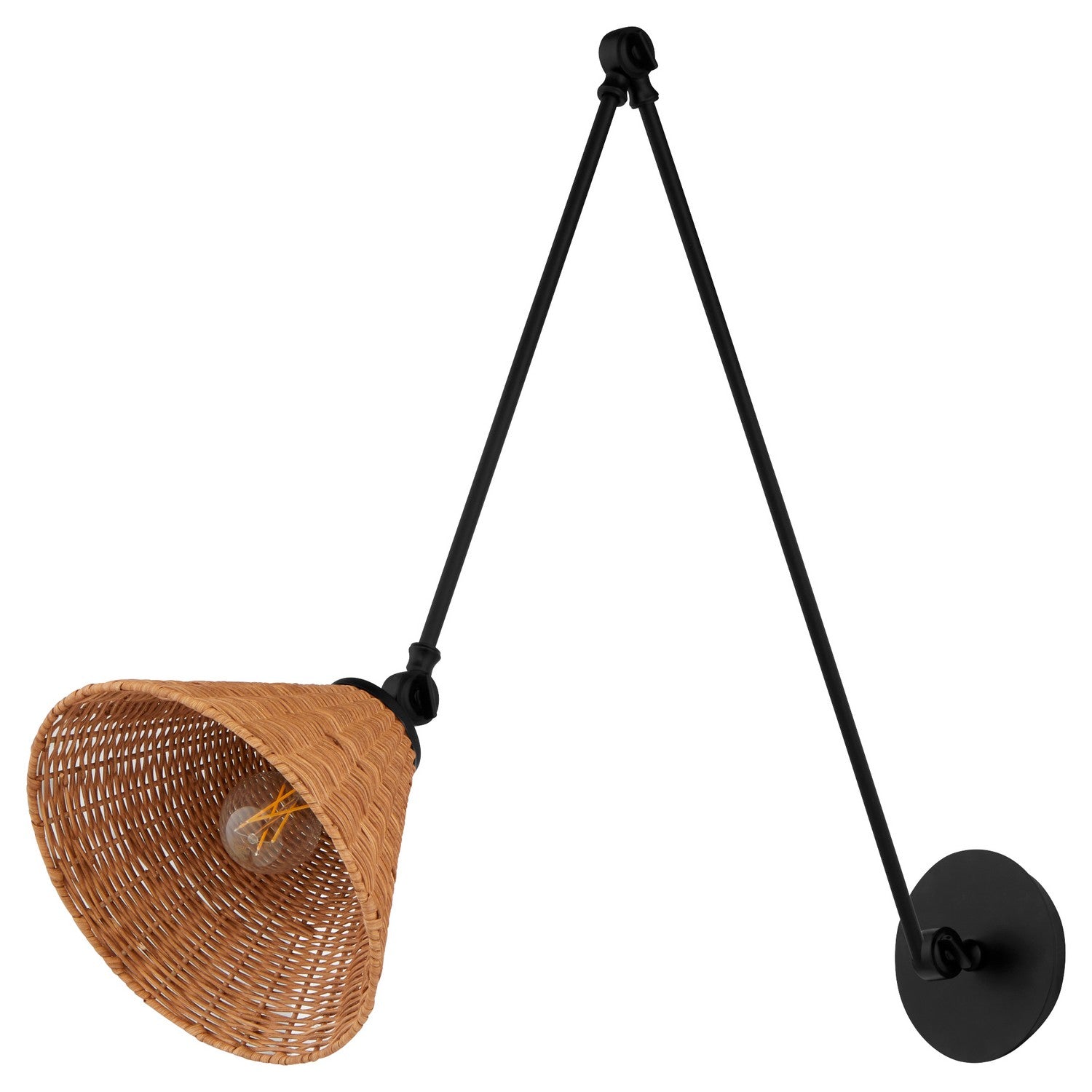 Quorum - 5394-59 - One Light Wall Mount - Robinson - Matte Black