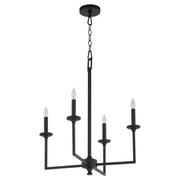 Quorum - 6005-4-59 - Four Light Chandelier - Eldorado - Matte Black
