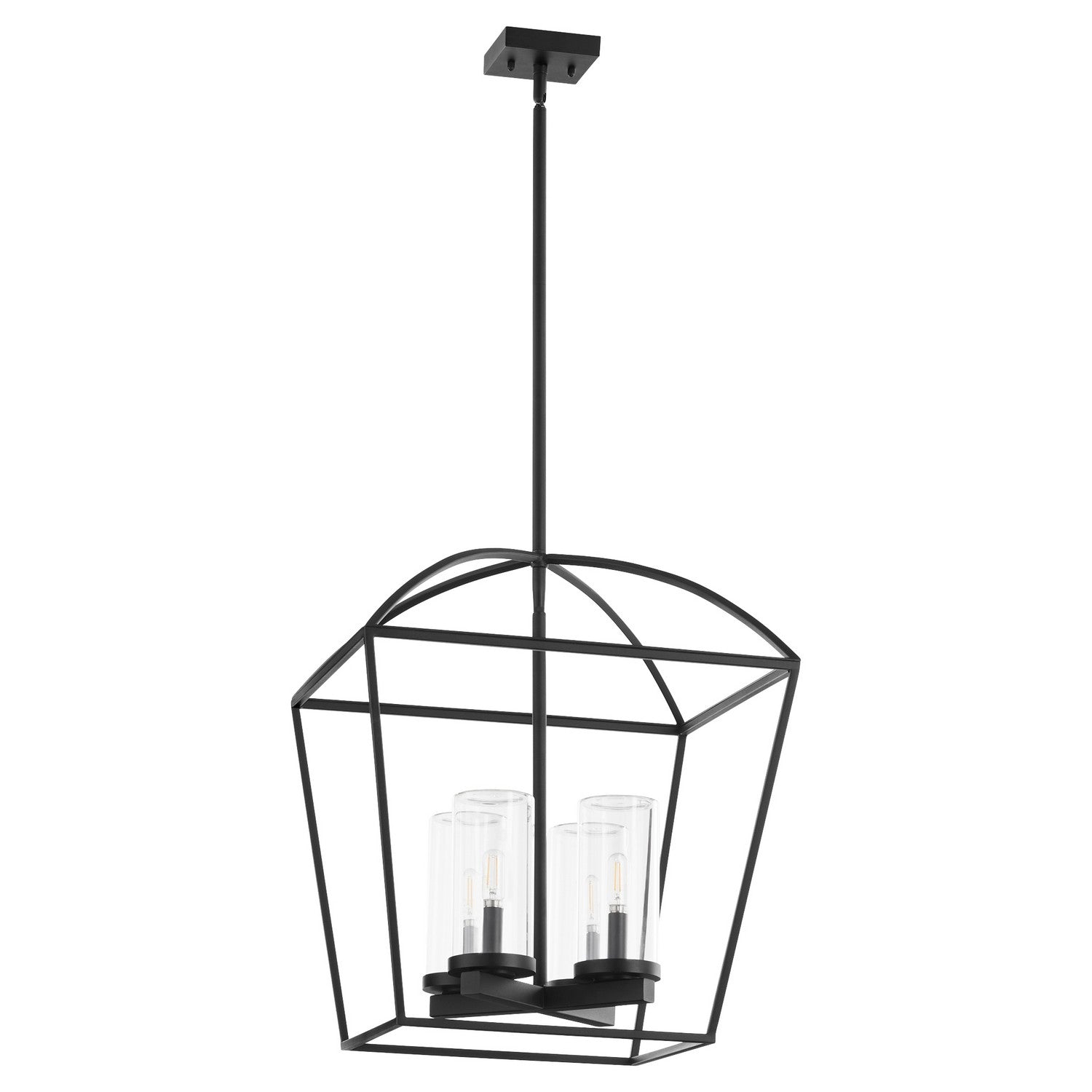 Quorum - 71-4-59 - Four Light Pendant - Odeon - Matte Black