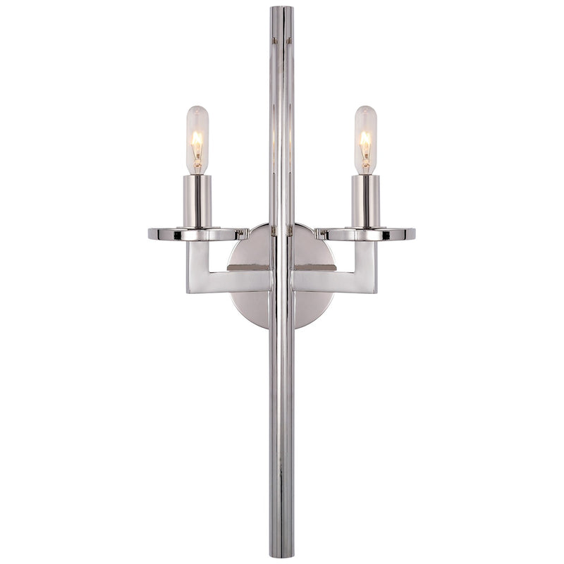 Visual Comfort Signature - KW 2201PN - Two Light Wall Sconce - Liaison - Polished Nickel