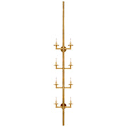 Visual Comfort Signature - KW 2204AB - Eight Light Wall Sconce - Liaison - Antique-Burnished Brass