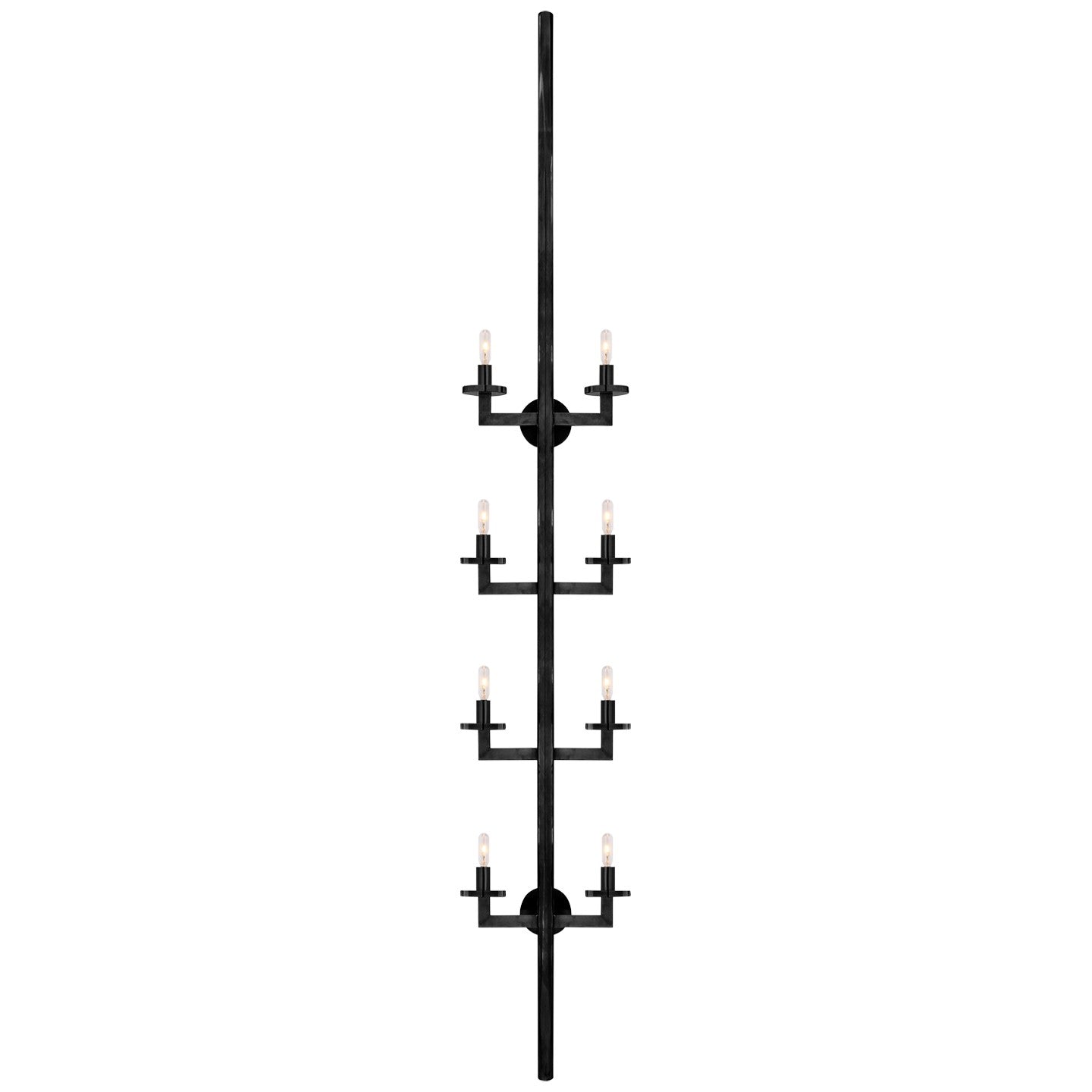 Visual Comfort Signature - KW 2204BZ - Eight Light Wall Sconce - Liaison - Bronze