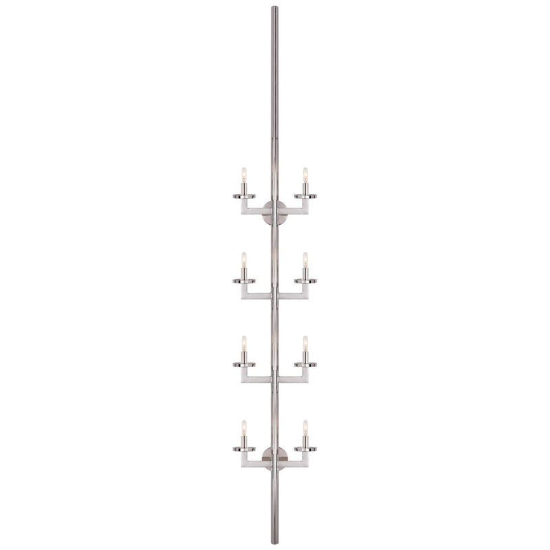 Visual Comfort Signature - KW 2204PN - Eight Light Wall Sconce - Liaison - Polished Nickel