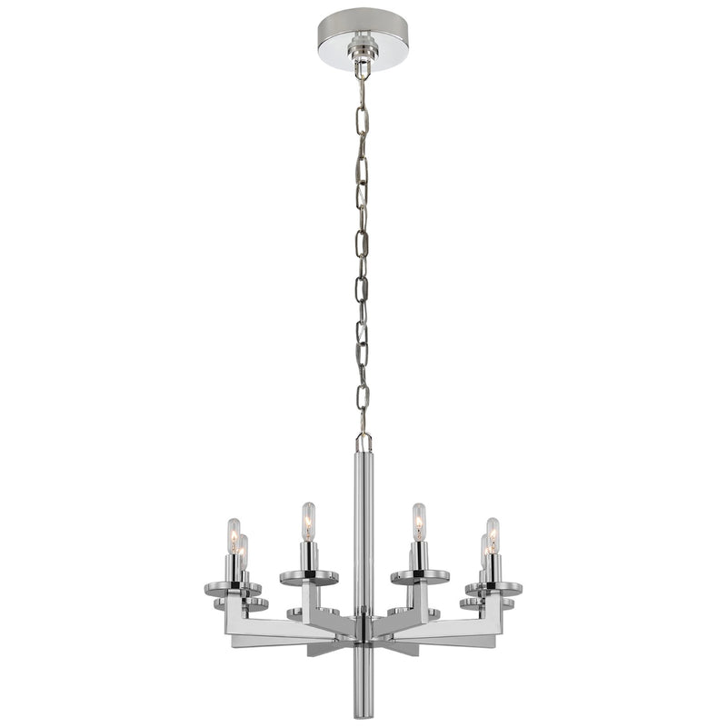 Visual Comfort Signature - KW 5200PN - Eight Light Chandelier - Liaison - Polished Nickel