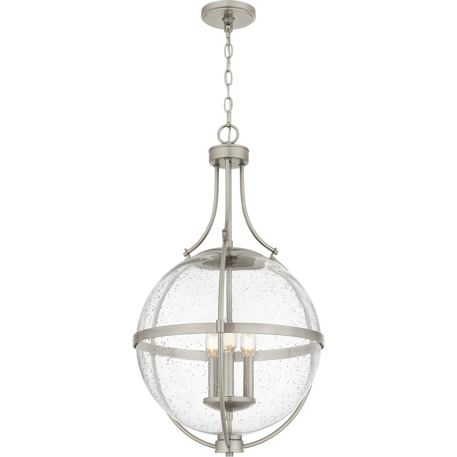 Quoizel - QP6169BN - Three Light Pendant - Quoizel Pendant - Brushed Nickel