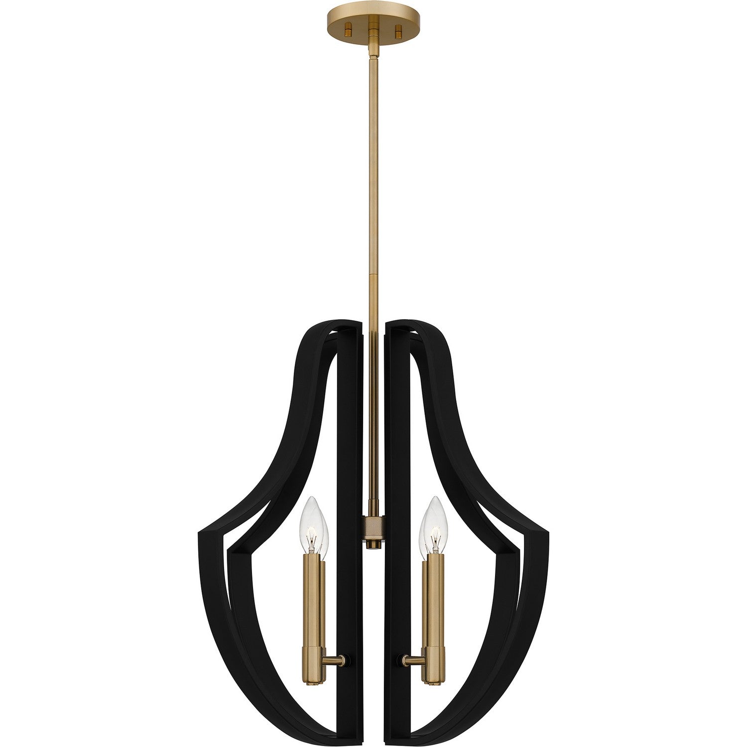 Quoizel - QP6188MBK - Four Light Pendant - Quoizel Pendant - Matte Black