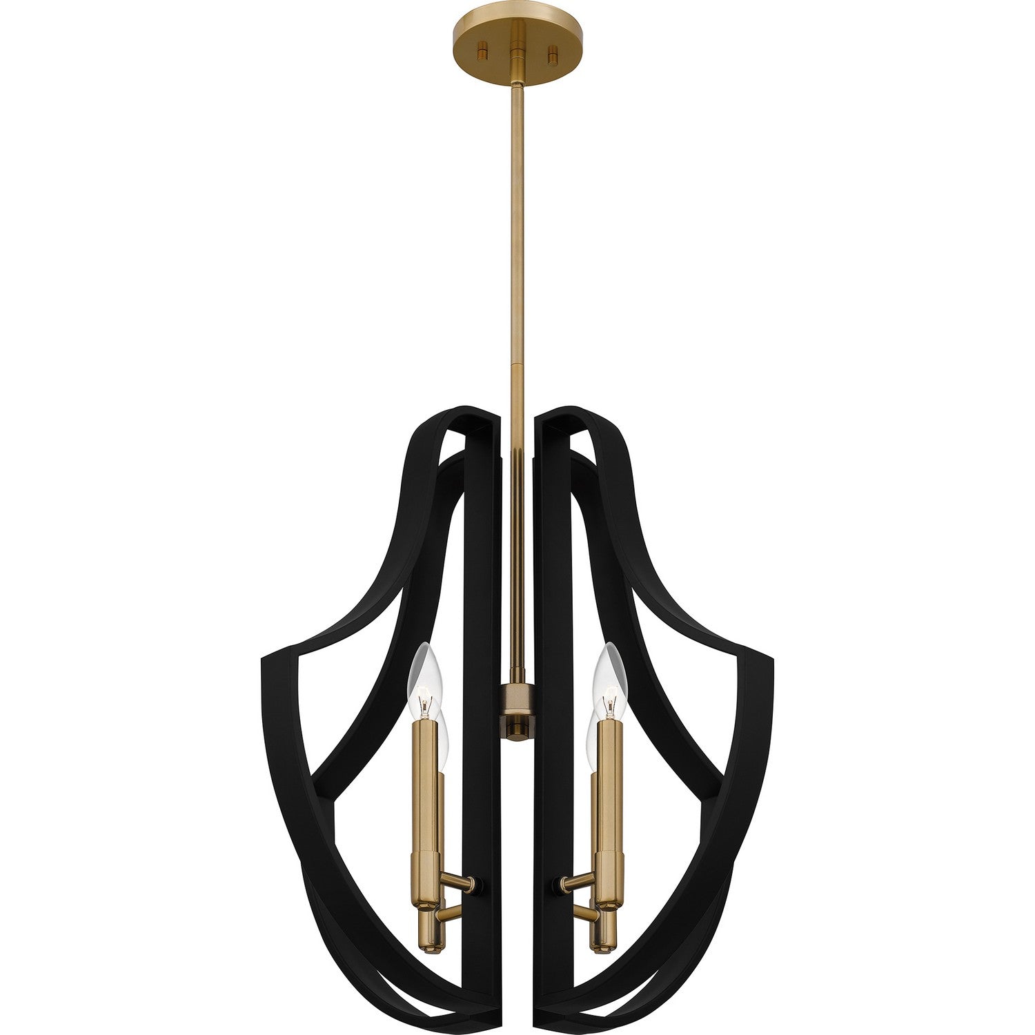 Quoizel - QP6188MBK - Four Light Pendant - Quoizel Pendant - Matte Black