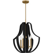 Quoizel - QP6188MBK - Four Light Pendant - Quoizel Pendant - Matte Black