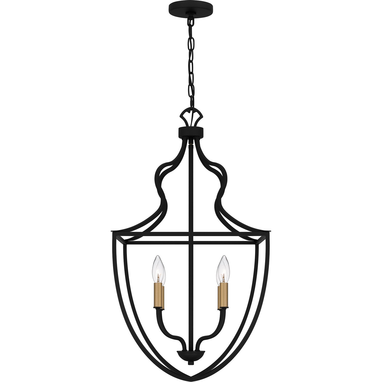 Quoizel - QP6215MBK - Four Light Pendant - Quoizel Pendant - Matte Black