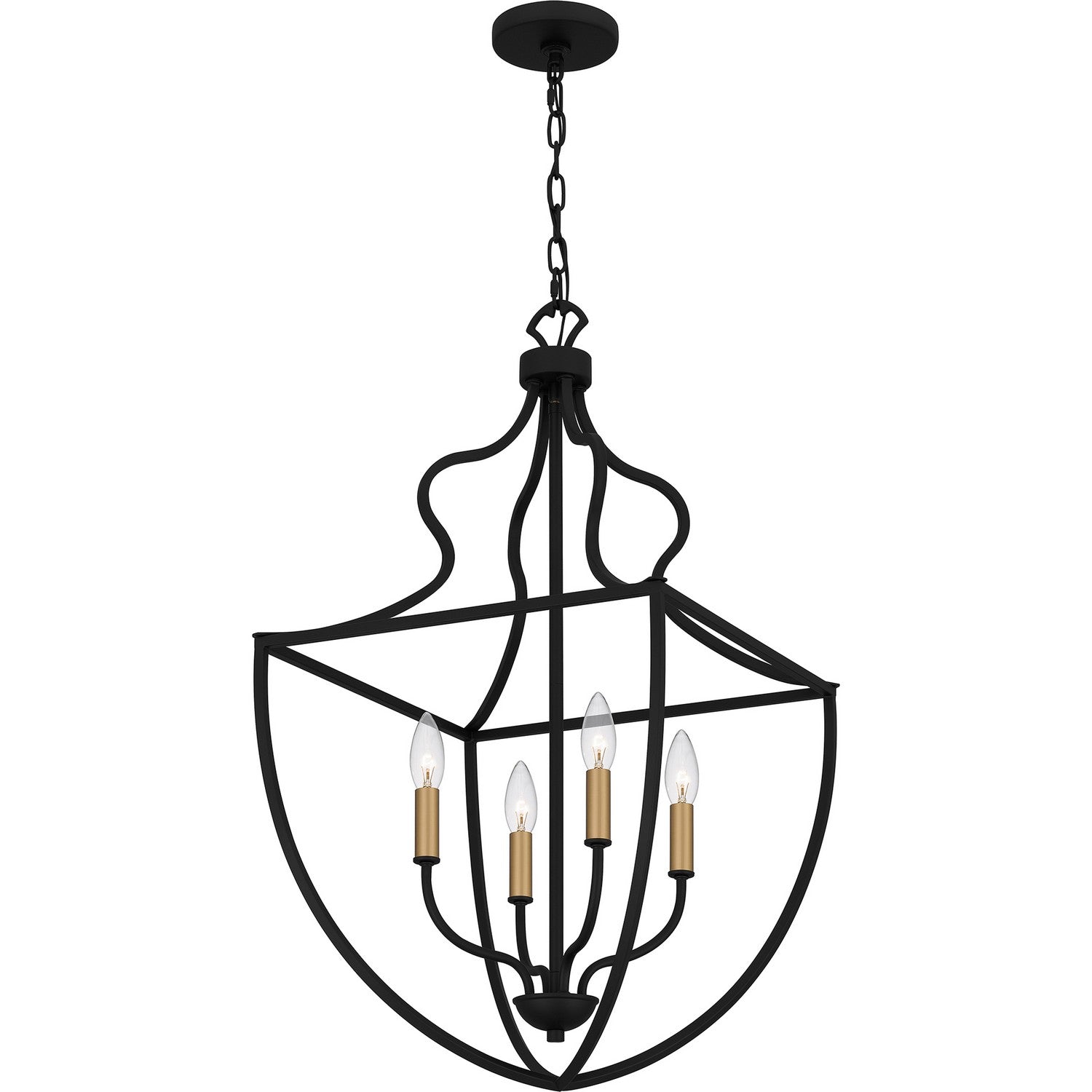 Quoizel - QP6215MBK - Four Light Pendant - Quoizel Pendant - Matte Black